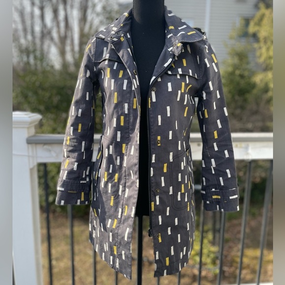 Boden Rainy Day Mac fleece lined jacket - size 2 petite - Picture 2 of 14